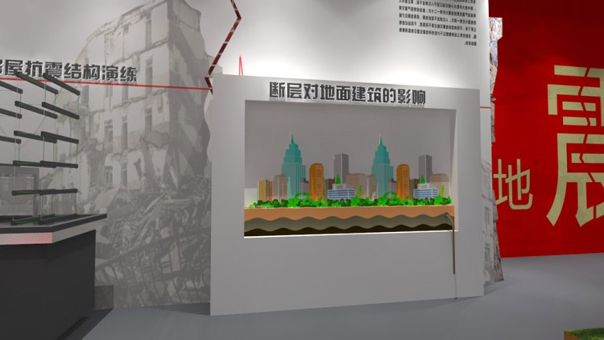 潍城环幕影院断层对地面建筑物的影响