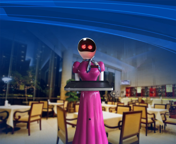 贡山环幕影院送餐机器人